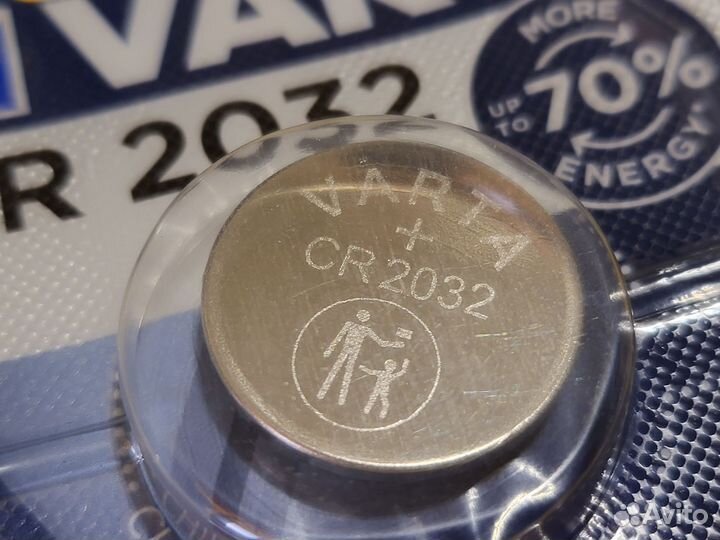 Батарейка литиевая varta CR 2032 3V (блистер 1шт)