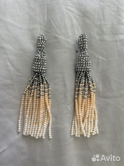 Серьги oscar de la renta