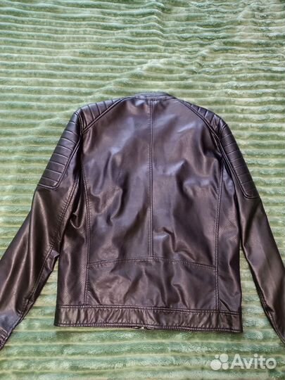Кожаная куртка мужская Ostin