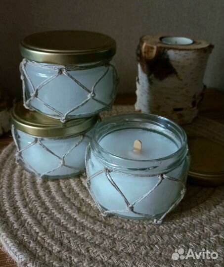 Ароматическая свеча ручной работы