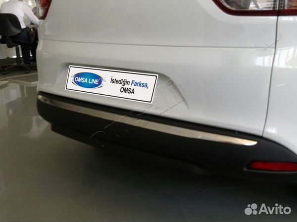 Накладка на задний бампер Renault Clio (2012-2020)