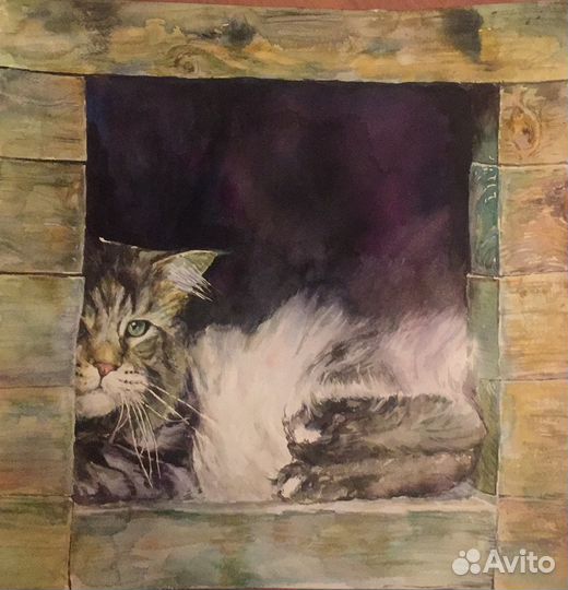 Нарисую вашего любимца. Акварель