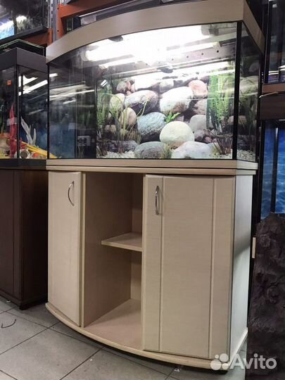 Аквариум 180л панорамный. Новый.7 цветов. Гарантия