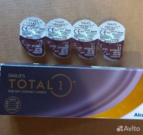 Линзы контактные Proclear -1,75 и -1,5