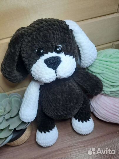 Собачка / Вязаные игрушки / Ручная работа