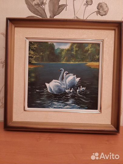 Картины маслом в деревянных рамах