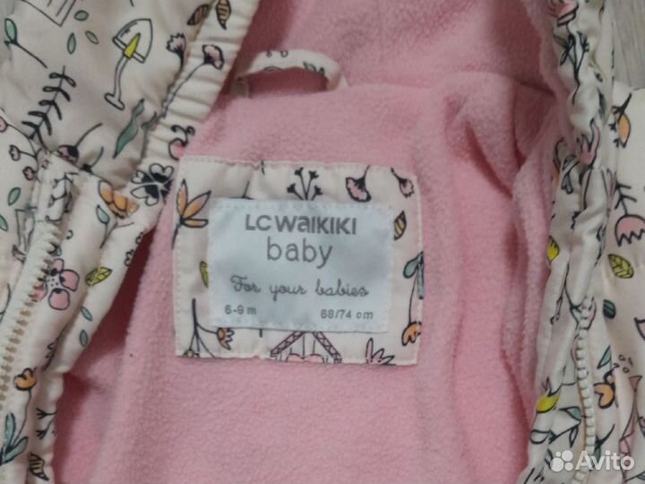 Комбинезон демисезонный для девочки 68 74