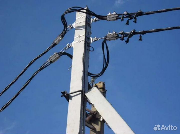 Монтаж провода сип по опорам