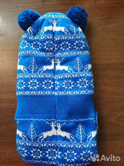 Шапка шлем зимний новый