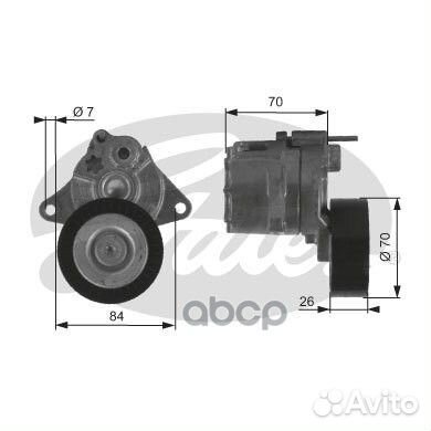 7808-21315) Натяжитель ремня T38415 Gates