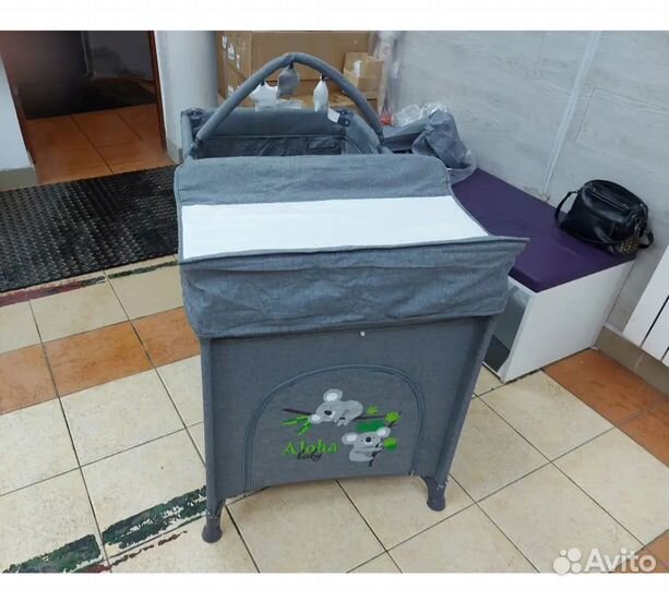 Детская кроватка манеж