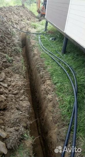 Монтаж колодцев, трубопроводов, замена подводки