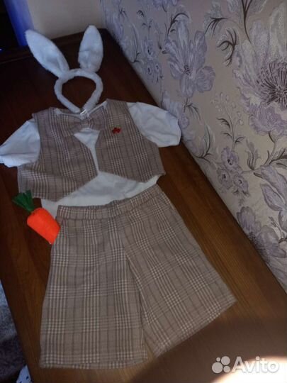 Костюм зайчика размер 98 104 110