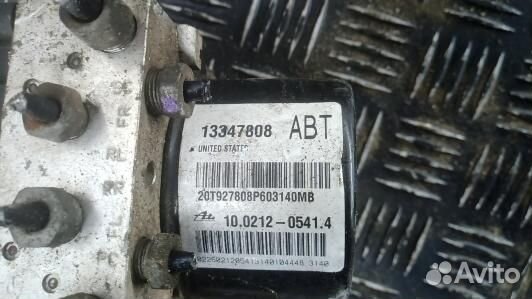 Блок ABS opel astra J (7AG08KW01)