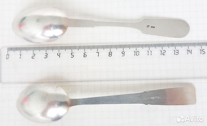 Серебряные ложки, щипцы для сахара. Таллин