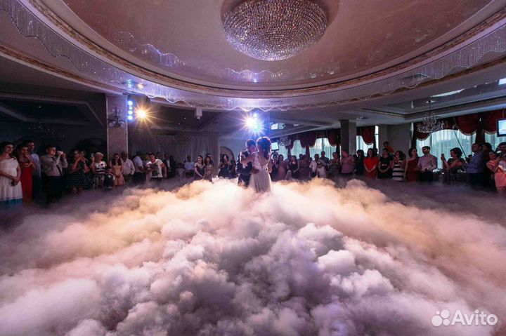 Тяжелый дым, огненные сердца, фонтаны, вертушка