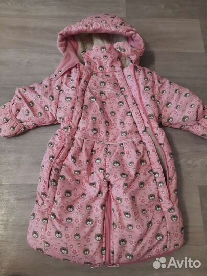 Конверт комбинезон для девочки зимний