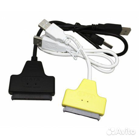 Адаптер с USB2.0 на SATA с доп. питанием