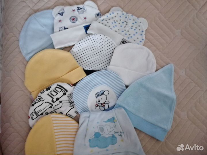 Шапочки для новорождённого