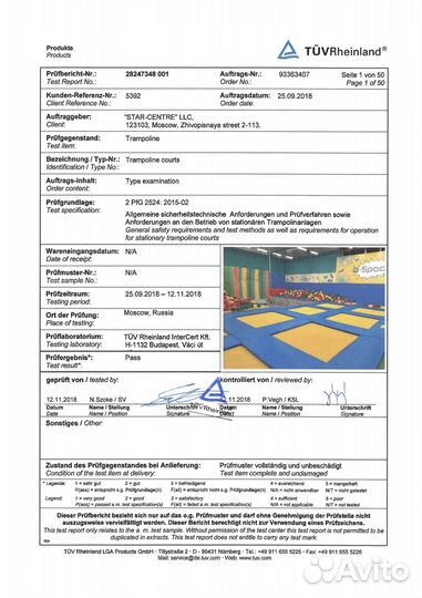 Батутный центр - 254 м2