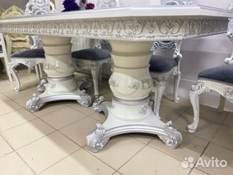 Комплект гостиный стол со стульями