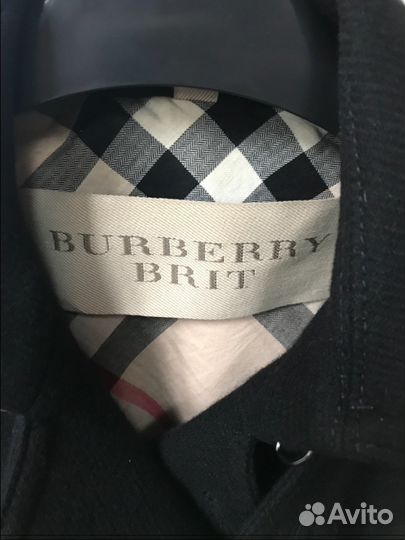 Пальто Burberry укороченное черное