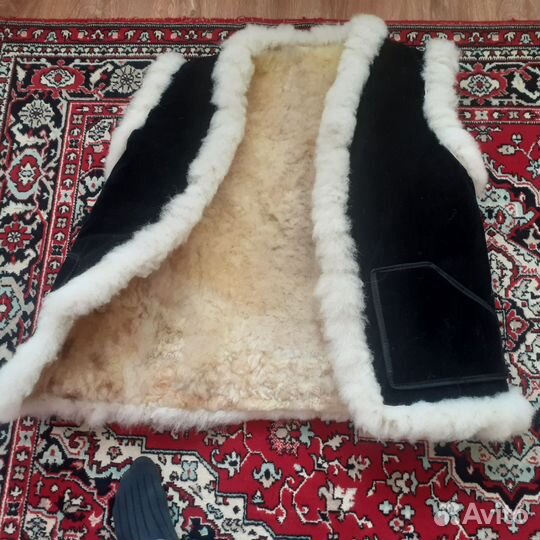 Жилетка утеплёная#меховая #овчина