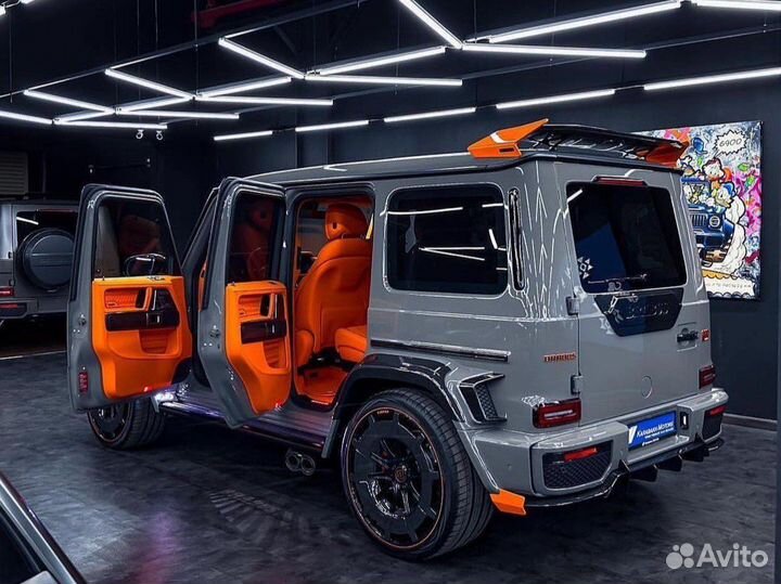 Губа на бампер для Mercedes G63