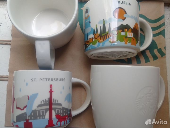 Оригиналы Starbucks, Все виды кружек, Железн,Керам