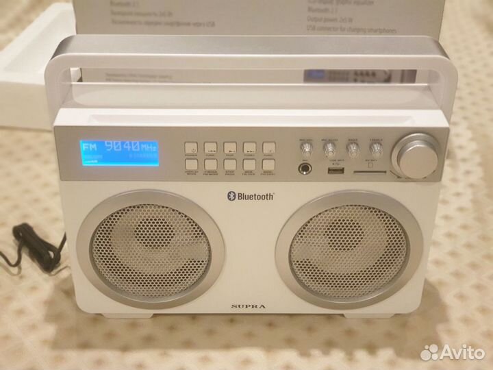 Портативная аудиосистема Supra BTS-900 White