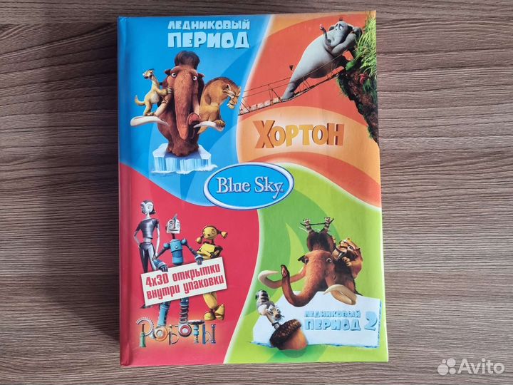 DVD диски мультики 4шт