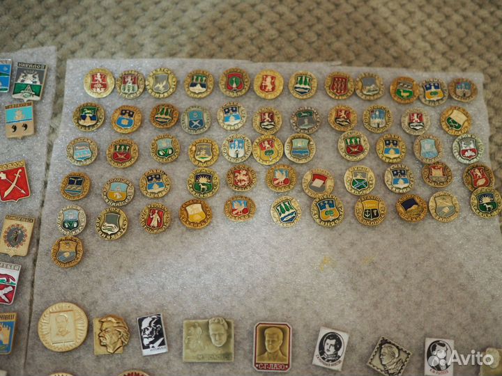 Значки города СССР,древний герб,золотое кольцо