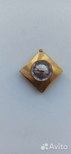 Часы чайка позолоченные