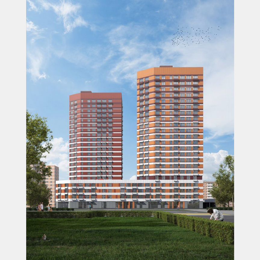 1-к. квартира, 34,1 м², 8/25 эт.