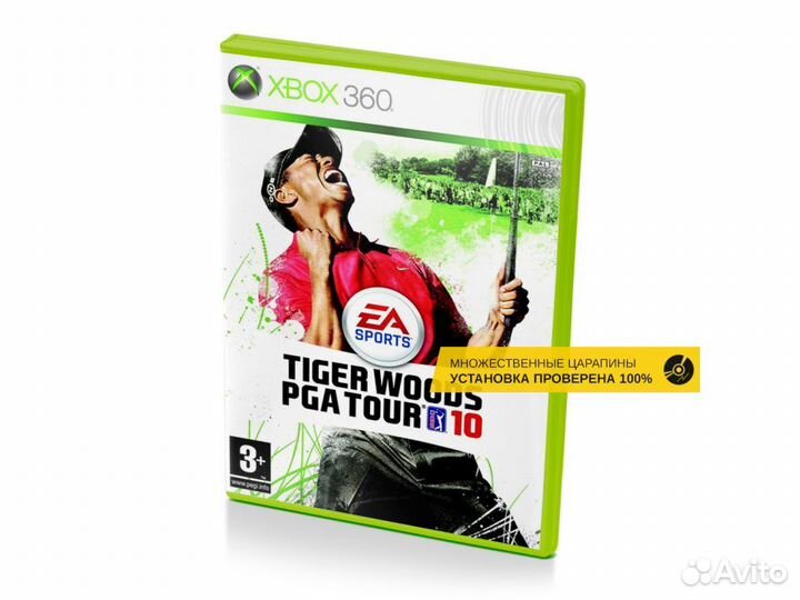 Tiger Woods PGA Tour 10, б/у, множ.царап., английс