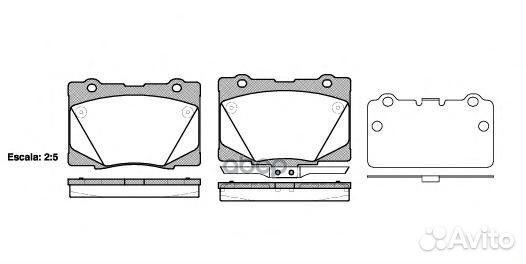 Колодки торм диск Honda Legend 06- 2142202 Road