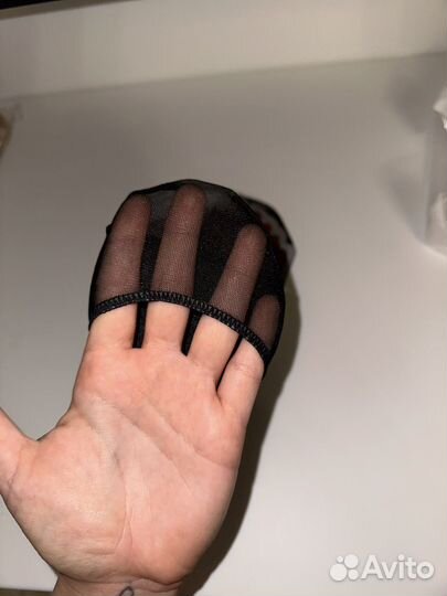 Колготки сетка со стразами / следки на пальцы