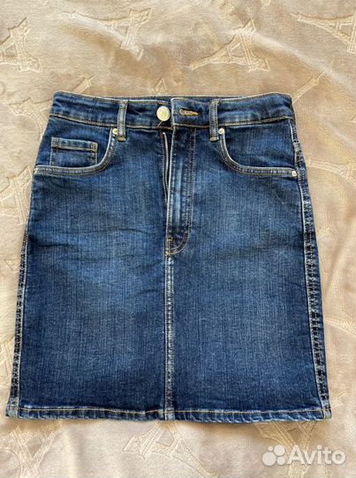 Джинсовая юбка zara