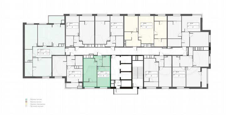1-к. квартира, 42,9 м², 5/25 эт.