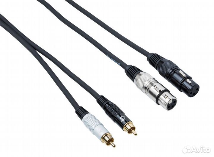 Кабель межблочный 2XLR-2RCA Bespeco EAY2F2R150 1.5
