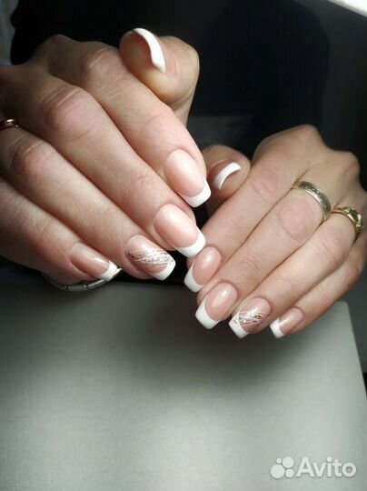 Наращивание ногтей на дому, покрытие гель-лак, ман