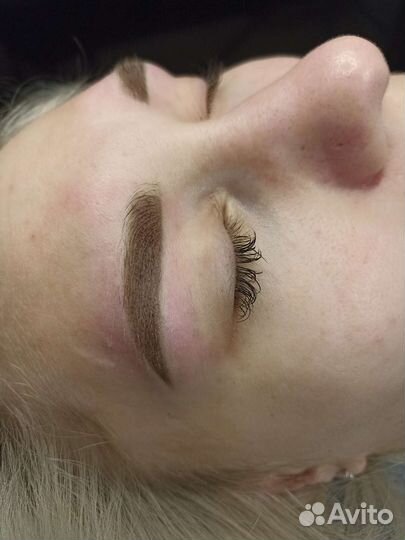 Перманентный макияж татуаж бровей