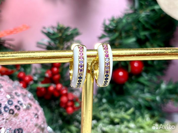 Серьги керамика