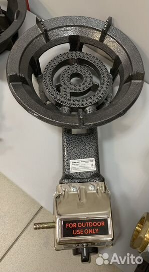 Портативная газовая плита круглая пьезорозжиг