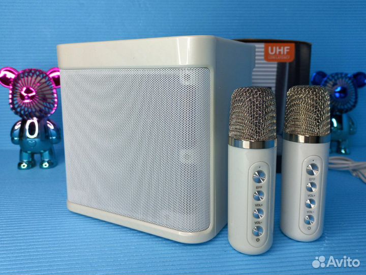 Колонка с караоке 2 Беспроводных микрофонами