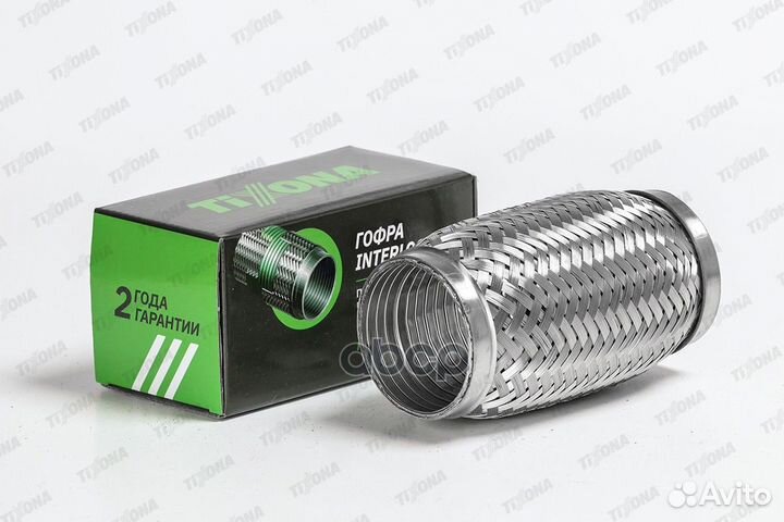 Гофра глушителя 64/150 (aisi 304 with interlock)