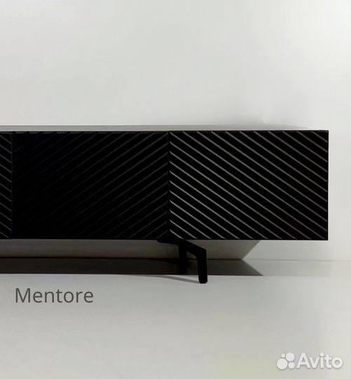 Тумба тв Bravo в черном цвете (конструктор)