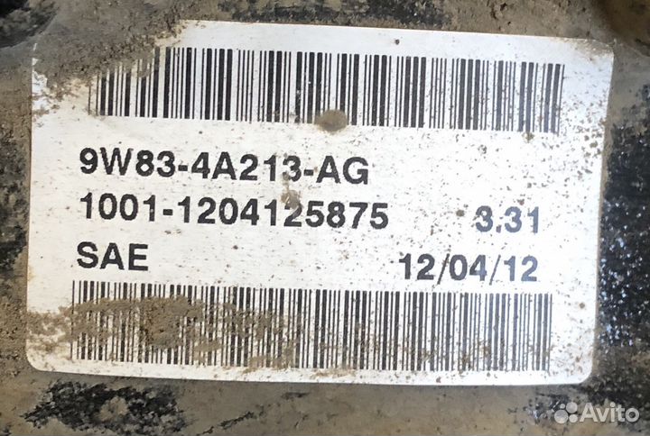 Задний редуктор ягуар Xf 3.0 бензин 2012 год (238л