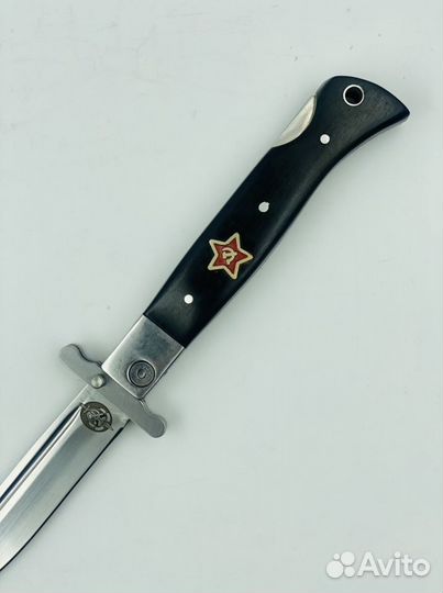 Складной нож Финка нквд с красной звездой