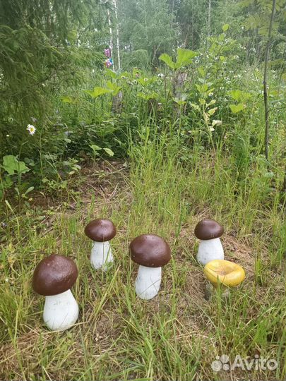 Грибы декор из артбетона